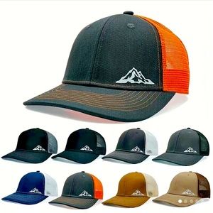 High Quality Multicolor Mesh Hat Unisex Summer Printed Small Mountain Baseball